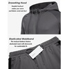 image:imageCOOFANDY Tracksuit Mens with Zipper Pockets Full Zip Hoodie Sweatsuit 2 Pieces Running Jogging Sports Casual Sweat SuitsGrey