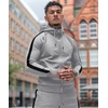 image:imageCOOFANDY Tracksuit Mens with Zipper Pockets Full Zip Hoodie Sweatsuit 2 Pieces Running Jogging Sports Casual Sweat SuitsLight Grey