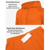 image:imageCOOFANDY Tracksuit Mens with Zipper Pockets Full Zip Hoodie Sweatsuit 2 Pieces Running Jogging Sports Casual Sweat SuitsOrange