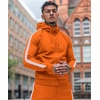 image:imageCOOFANDY Tracksuit Mens with Zipper Pockets Full Zip Hoodie Sweatsuit 2 Pieces Running Jogging Sports Casual Sweat SuitsOrange