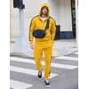 image:imageCOOFANDY Tracksuit Mens with Zipper Pockets Full Zip Hoodie Sweatsuit 2 Pieces Running Jogging Sports Casual Sweat SuitsYellow