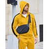 image:imageCOOFANDY Tracksuit Mens with Zipper Pockets Full Zip Hoodie Sweatsuit 2 Pieces Running Jogging Sports Casual Sweat SuitsYellow