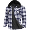 Navy White Plaid