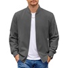 image:imageCOOFANDY Men Bomber Jacket Lightweight Casual Windbreaker Zip Up Coat Fashion Stylish Fall Jackets with PocketDark Grey