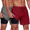 Dark Grey/Wine Red