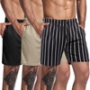 Black & White Stripe/Black/Kahki