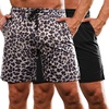 image:imageCOOFANDY Mens Athletic Shorts 7 Inch Quick Dry Stretch Lightweight Gym Workout Shorts with PocketsLeopardBlack