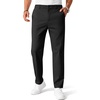 image:imageCOOFANDY Mens Chino Pants Casual Business Dress Pants Stretch Golf Trousers with PocketsBlack