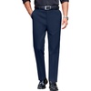 image:imageCOOFANDY Mens Classic Casual Dress Pants Expandable Waist Suit Pant Slim Fit Flat Front SlacksNavy Blue