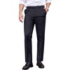 image:imageCOOFANDY Mens Classic Fit Dress Pants Flat Front Straight Formal Pants Wrinkle Free Expandable Waist Suit PantsBlack