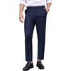 image:imageCOOFANDY Mens Classic Fit Dress Pants Flat Front Straight Formal Pants Wrinkle Free Expandable Waist Suit PantsNavy Blue