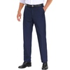 image:imageCOOFANDY Mens Dress Pants Expandable Waist Wrinkle Free Suit Pants Flat Front Casual Dress SlacksNavy Blue
