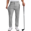 image:imageCOOFANDY Mens Golf Pants 303234 Stretch Work Dress Pants Lightweight Quick Dry Comfy Trousers with 4 PocketsLight Gray