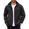 image:imageCOOFANDY Mens Lightweight Bomber Jackets Stand Collar Windbreaker Softshell Jacket Zip Up Coat for Fall OutdoorBlack