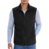 image:imageCOOFANDY Mens Lightweight Fleece Vest Sleeveless Zip Up Warm Jacket Casual Outerwear Vests With PocketsBlack