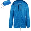 image:imageCOOFANDY Mens Packable Rain Jacket Lightweight Waterproof Raincoat with Hood Outdoor Rain Gear Travel Hiking CyclingBlue