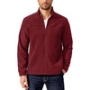 image:imageCOOFANDY Mens Polar Fleece Jacket Lightweight Full Zip Jackets Outdoor Hiking Casual Soft Warm Coat With PocketsWine Red