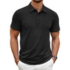 image:imageCOOFANDY Mens Polo Shirt Golf Quick Dry Performance Short Sleeve Moisture Wicking Athletic Polo Collared Tennis TShirtBlack