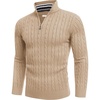 Khaki Striped Collar