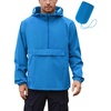 image:imageCOOFANDY Mens Rain Jacket Waterproof Lightweight Packable Raincoat Pullover Windbreaker With Hood For Hiking RunningBlue