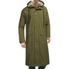image:imageCOOFANDY Mens Rain Jacket with Hood Waterproof Lightweight Active Long RaincoatArmy Green