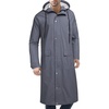 image:imageCOOFANDY Mens Rain Jacket with Hood Waterproof Lightweight Active Long RaincoatDark Grey