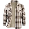 Dark Brown Grey White Plaid
