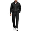 image:imageCOOFANDY Mens Tracksuits Casual Sweatsuit 2 Piece Full Zip Athletic Jogging Suit Sets Sport Sweat SuitBlack