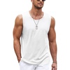 image:imageCOOFANDY Mens Workout Tank Top 2 Pack Casual Soft Sleeveless Gym Muscle Shirts Bodybuilding TeeWhite
