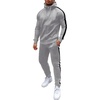 image:imageCOOFANDY Tracksuit Mens with Zipper Pockets Full Zip Hoodie Sweatsuit 2 Pieces Running Jogging Sports Casual Sweat SuitsLight Grey