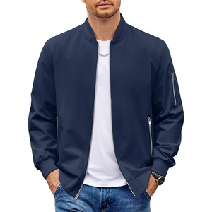 image:imageCOOFANDY Men Bomber Jacket Lightweight Casual Windbreaker Zip Up Coat Fashion Stylish Fall Jackets with PocketNavy