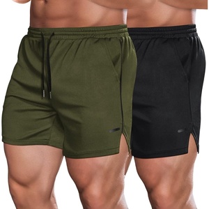 image:imageCOOFANDY Mens 2 Pack Gym Workout Shorts Quick Dry Athletic Shorts 5 Inch Lightweight Sports Running Shorts with PocketsArmy GreenBlack