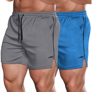 image:imageCOOFANDY Mens 2 Pack Gym Workout Shorts Quick Dry Athletic Shorts 5 Inch Lightweight Sports Running Shorts with PocketsDark GrayLight Blue