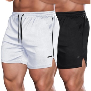 image:imageCOOFANDY Mens 2 Pack Gym Workout Shorts Quick Dry Athletic Shorts 5 Inch Lightweight Sports Running Shorts with PocketsWhiteBlack