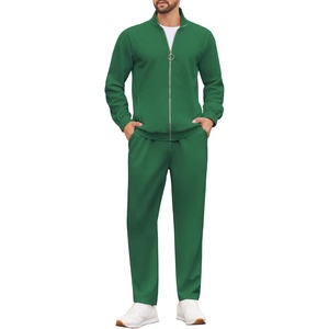 image:imageCOOFANDY Mens 2 Piece Tracksuit Casual Sweatsuits Full Zip Track Suits Jogging Athletic Suit SetsSage Green