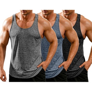 image:imageCOOFANDY Mens 3 Pack Gym Tank Tops YBack Workout Muscle Tee Training Bodybuilding Fitness Sleeveless T Shirts3 PackblackBlueGrey