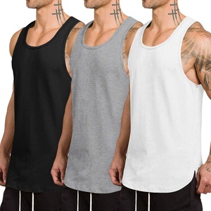 image:imageCOOFANDY Mens 3 Pack Quick Dry Workout Tank Top Gym Muscle Tee Fitness Bodybuilding Sleeveless T Shirt03black Gray White