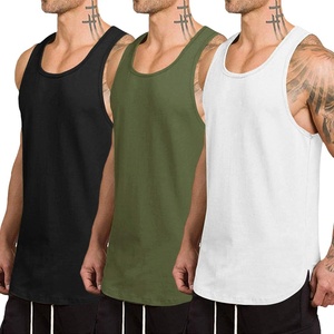 image:imageCOOFANDY Mens 3 Pack Quick Dry Workout Tank Top Gym Muscle Tee Fitness Bodybuilding Sleeveless T Shirt05blackWhiteArmy Green