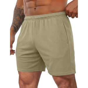 image:imageCOOFANDY Mens 3 Pack Workout Gym Shorts Mesh Athletic Shorts Lightweight Bodybuilding Training Short Pants with PocketsKhaki