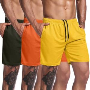 image:imageCOOFANDY Mens 3 Pack Workout Gym Shorts Mesh Athletic Shorts Lightweight Bodybuilding Training Short Pants with PocketsYellowOrangeArmy Green