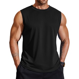image:imageCOOFANDY Mens 3 Pack Workout Tank Tops Gym Muscle Tee Bodybuilding Fitness Sleeveless T ShirtsBlack