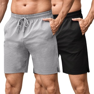 image:imageCOOFANDY Mens Athletic Running Shorts 7 Gym Workout Shorts Lightweight Drawstring Training Shorts with Zipper Pockets2 Pack BlackLight Grey
