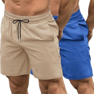 image:imageCOOFANDY Mens Athletic Shorts 7 Inch Quick Dry Stretch Lightweight Gym Workout Shorts with PocketsKhakiPeacock Blue