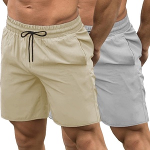 image:imageCOOFANDY Mens Athletic Shorts 7 Inch Quick Dry Stretch Lightweight Gym Workout Shorts with PocketsLight KhakiLight Grey