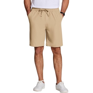 image:imageCOOFANDY Mens Casual Drawstring Shorts Lightweight Elastic Waist Walking Shorts with PocketsLight Khaki
