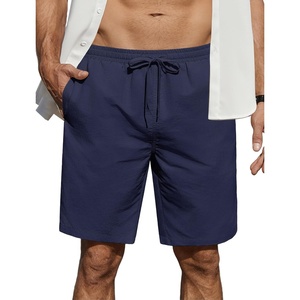 image:imageCOOFANDY Mens Casual Shorts Elastic Waist Drawstring Lightweight Dry Quick Summer Beach ShortsNavy Blue