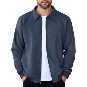 image:imageCOOFANDY Mens Casual Suede Bomber Jacket Lightweight Full Zip Up Jackets Vintage Faux Leather JacketDark Blue