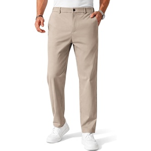 image:imageCOOFANDY Mens Chino Pants Casual Business Dress Pants Stretch Golf Trousers with PocketsApricot