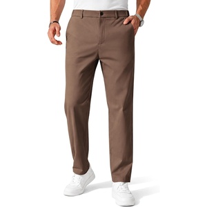 image:imageCOOFANDY Mens Chino Pants Casual Business Dress Pants Stretch Golf Trousers with PocketsBrown