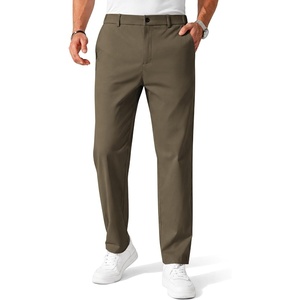 image:imageCOOFANDY Mens Chino Pants Casual Business Dress Pants Stretch Golf Trousers with PocketsOlive Green